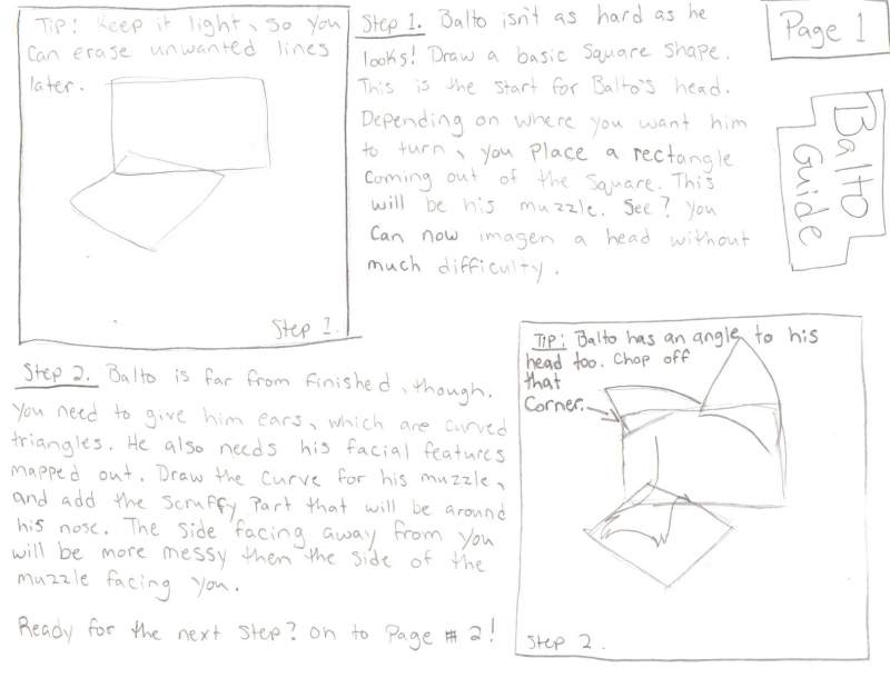 Balto drawing tutorial