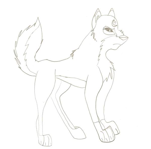 New Wolf Character (unfinished)