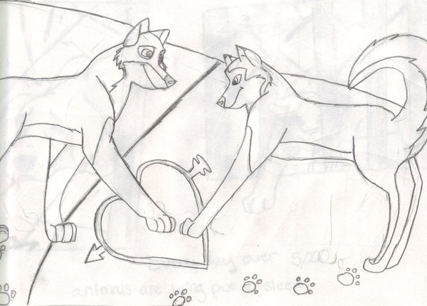 Josh and Saba doodle
