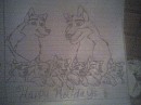 Balto, Jenna and the pups Happy Holidays