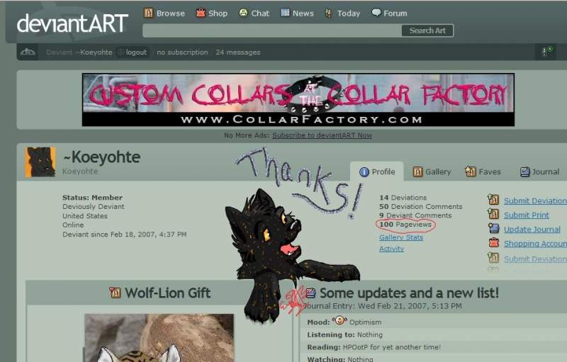 100 Pageviews