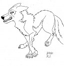 Blank wolf lineart #1!