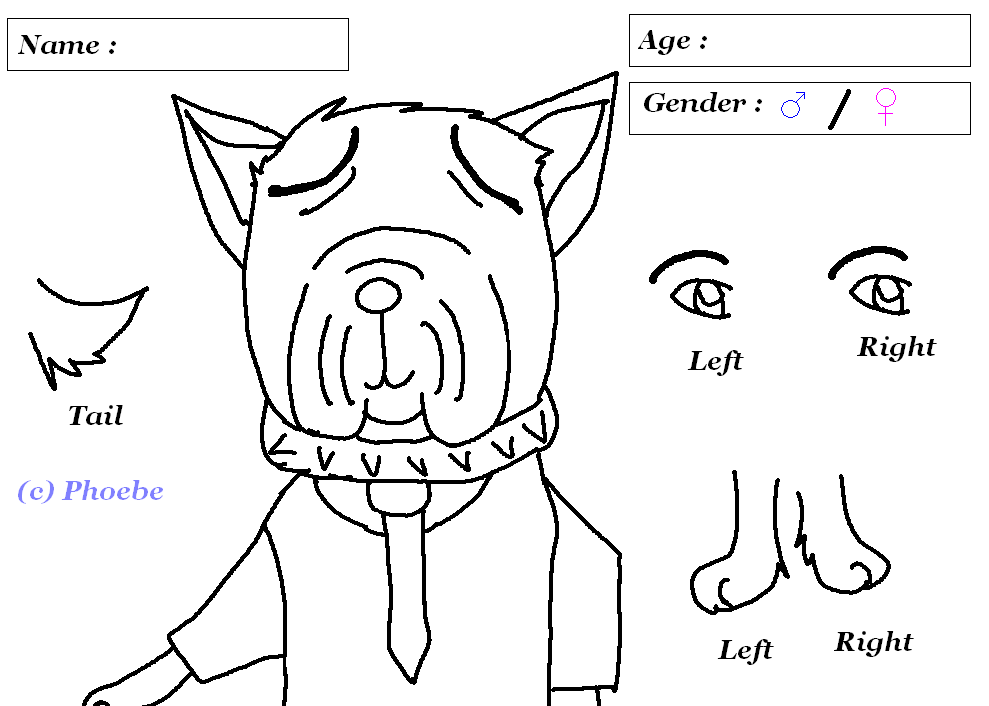 Lineart of Bulldog