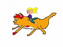 Eleanor (the wolf rider) and Mara her wolf