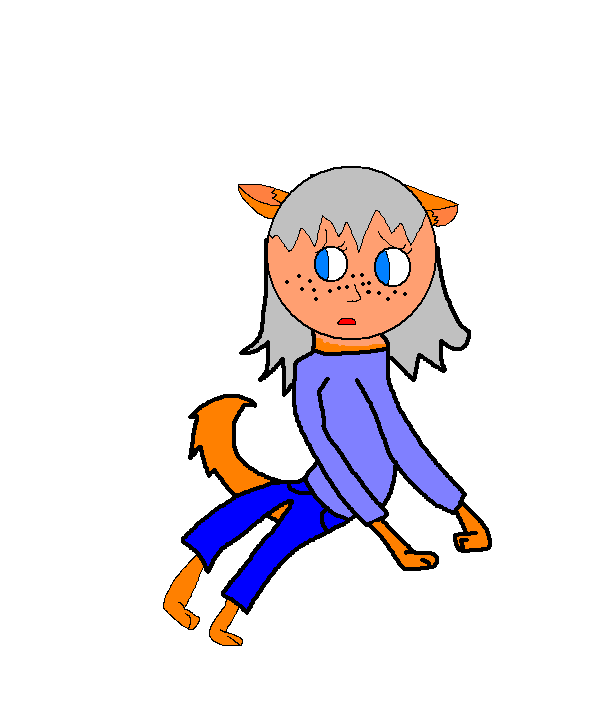 Seleana the half wolf half human