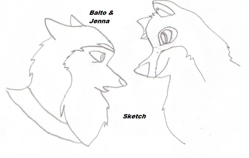 Balto and Jenna skecth