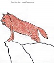 Wolf drawing from movie