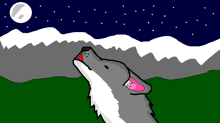 Wolf Howling At The Moon