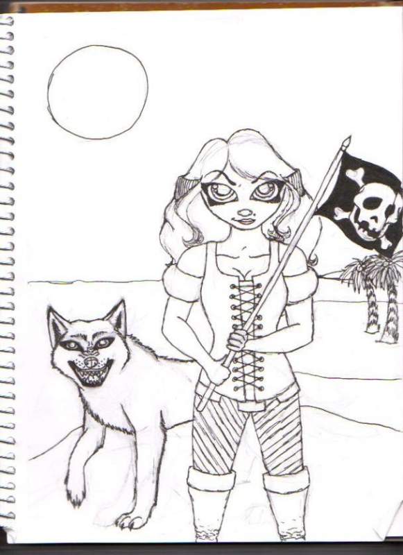 Lobo y Senora Pirate de la Luna