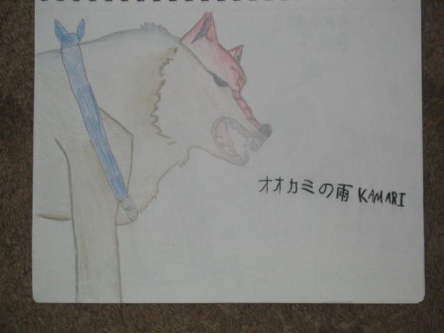 my first wolfs rain drawing
