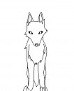 wolf lineart