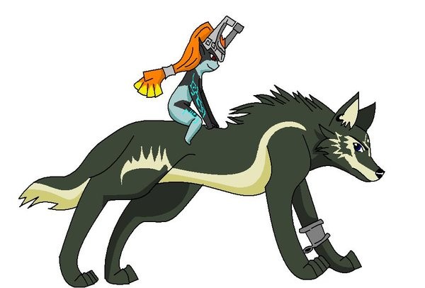 Wolf Link and Midna