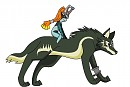 Wolf Link and Midna
