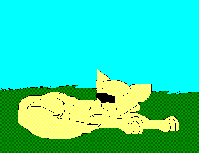 Sleeping wolf