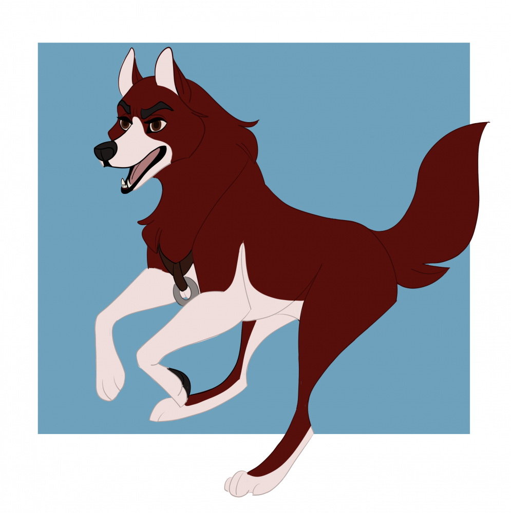 Red faced puppy 
