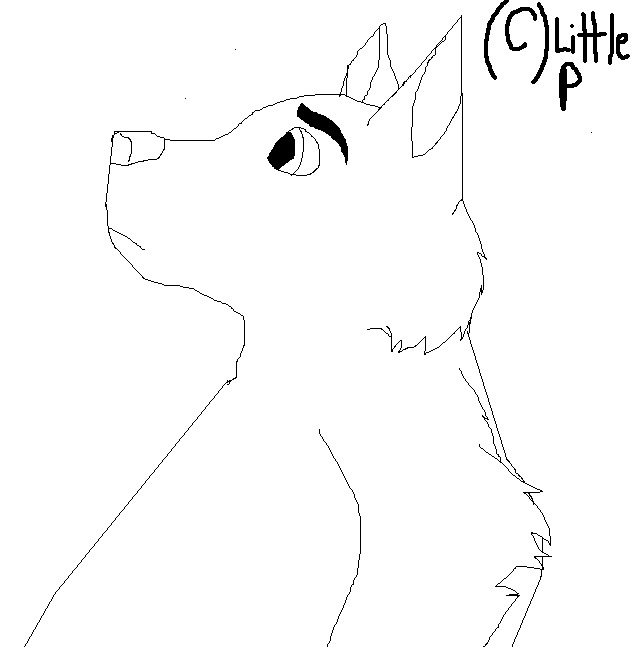 Wolf line art