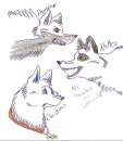 Christmas, Domino, and Neltro doodles