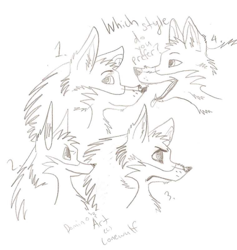 Domino in different styles