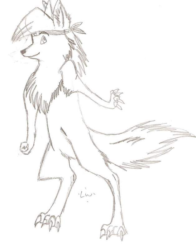 My very first werewolf doodle