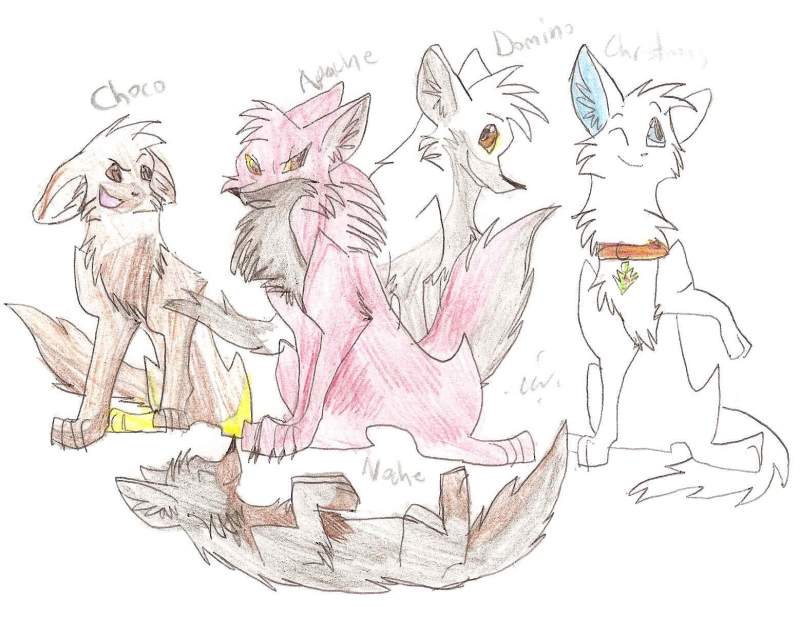 The siblings as puppehs!