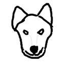trying to draw a wolf