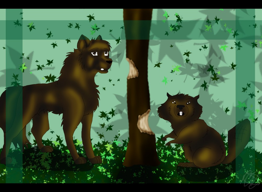 Wolf and... beaver??