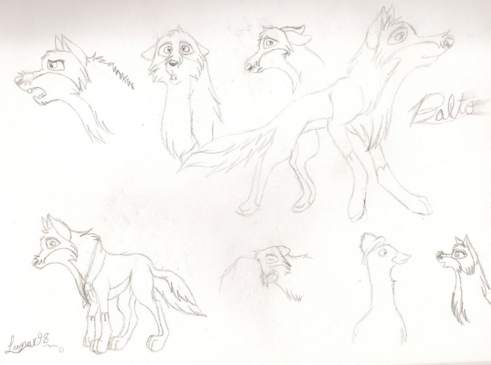Balto Drawing B&W