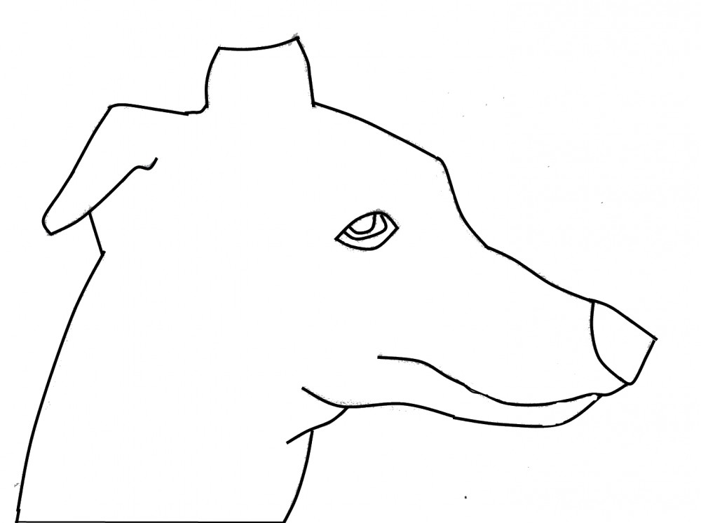 Greyhound lineart