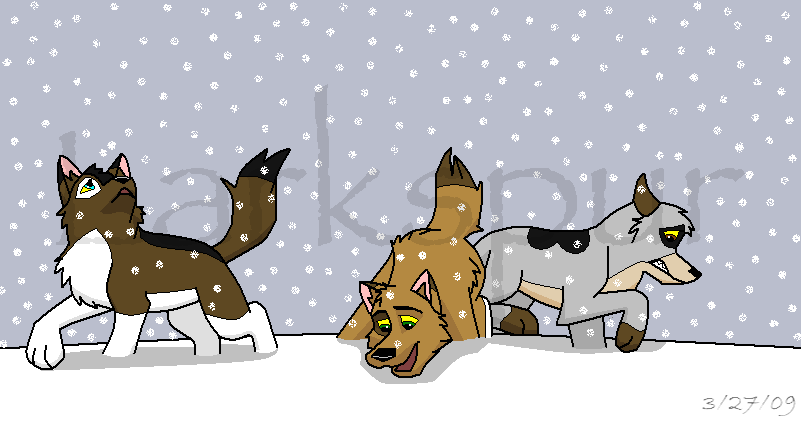 First Snow--- Colored In