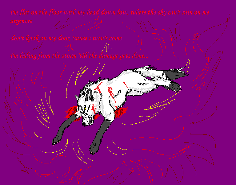 flat on the floor