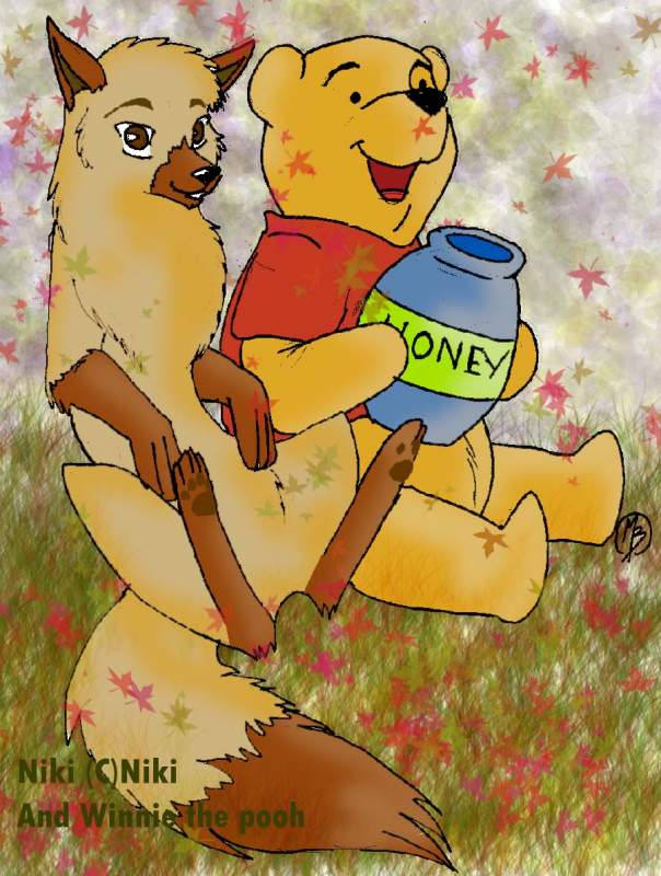 Niki and winnie the Pooh
