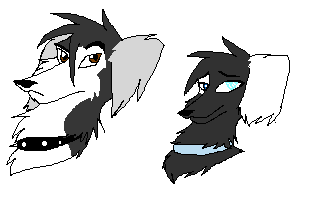 A vury small drawing of Schez and Shade