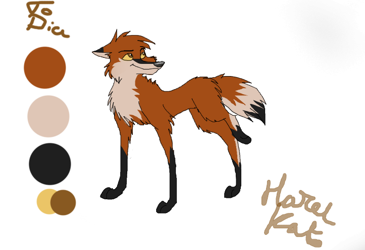 Maned wolf character design request from Dia