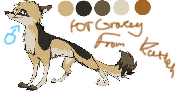 German shepherd char for Gracey