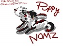 PUPPY NOMZZZ OMG MY HANDWRITING SUCKS