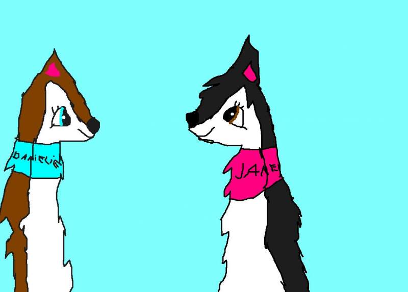 Jane and Danielle- friends 4ever!