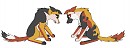 Fan pups Roxas and Candace