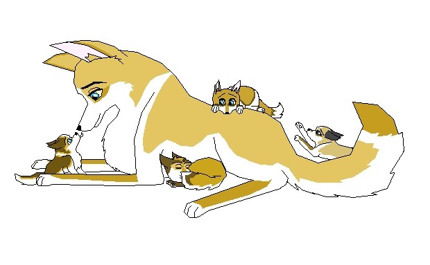 Fly and her pups :)