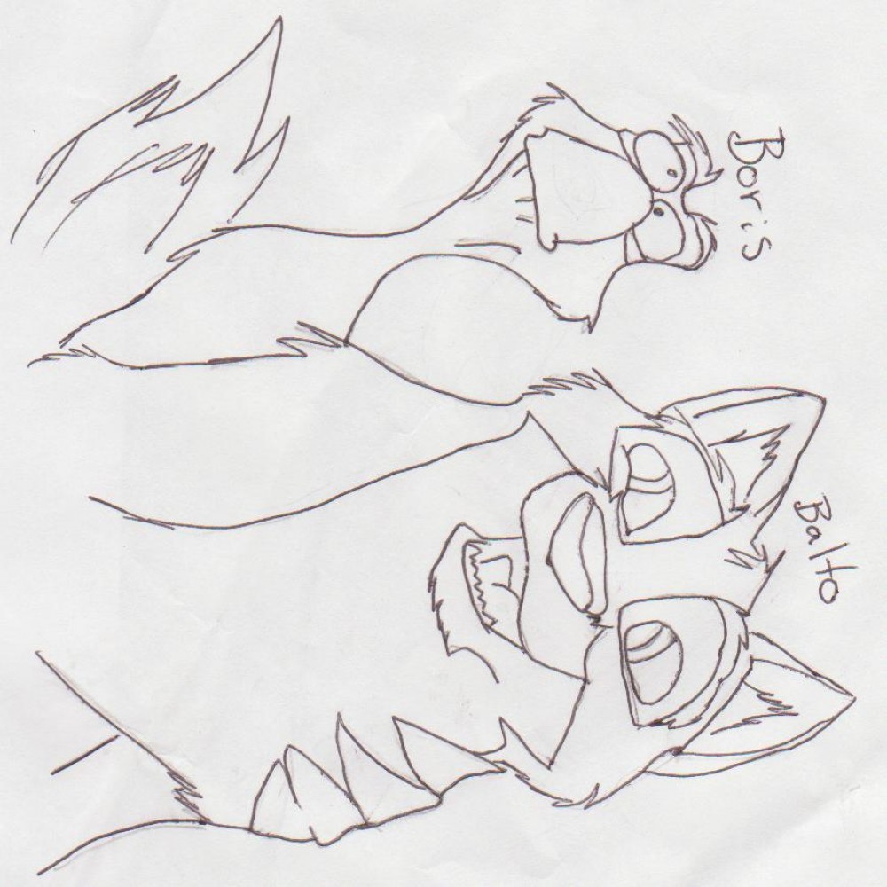 Boris and Balto, Best riends to the end.