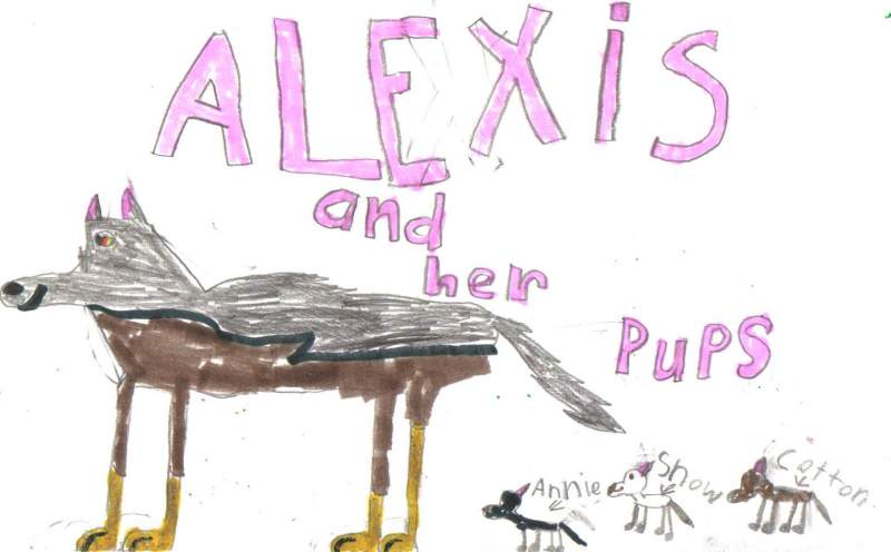 Alexis and Her Pups