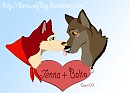 Jenna licking Balto