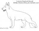German shepherd lineart. Happy now?*SAVE IT TO JPG