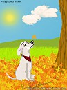 A puppy's first autumn