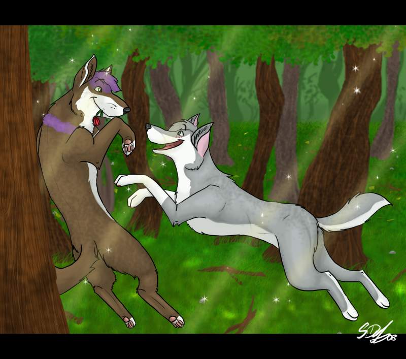 Through the forest - art trade