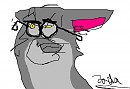 Balto with glasses