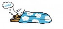 Noodle is sleeping