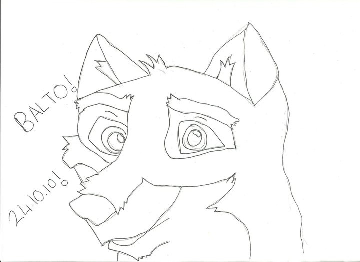 My first drawing of balto