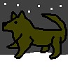 Dog in snow