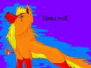 Flame wolf -gift art