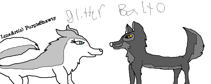 Balto with Glitter